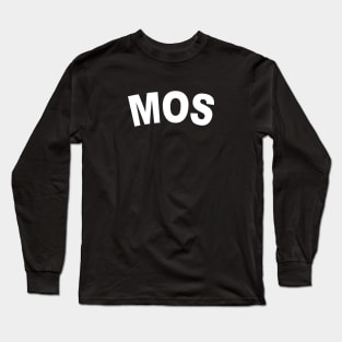 MOS Bold White Long Sleeve T-Shirt